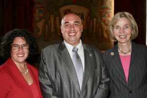 Santa Barbara Mayor  Helene Schneider, SoCal Sister Cities President Anthony Al-Jamie and Congresswoman Lois Capps