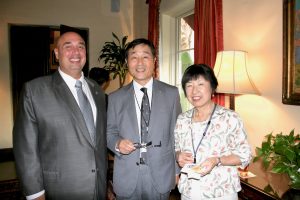 SoCal Sister Cities President Anthony Al-Jamie, Toba Mayor Kusuichi Kida and Mrs. Kida